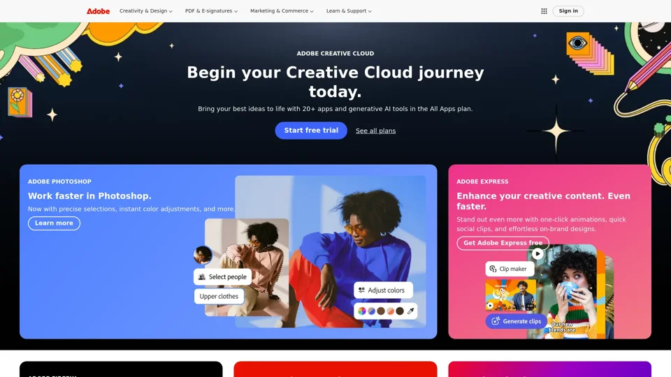 Adobe: Creative, marketing and document management solutions Adobe: Creative, marketing and document management solutions