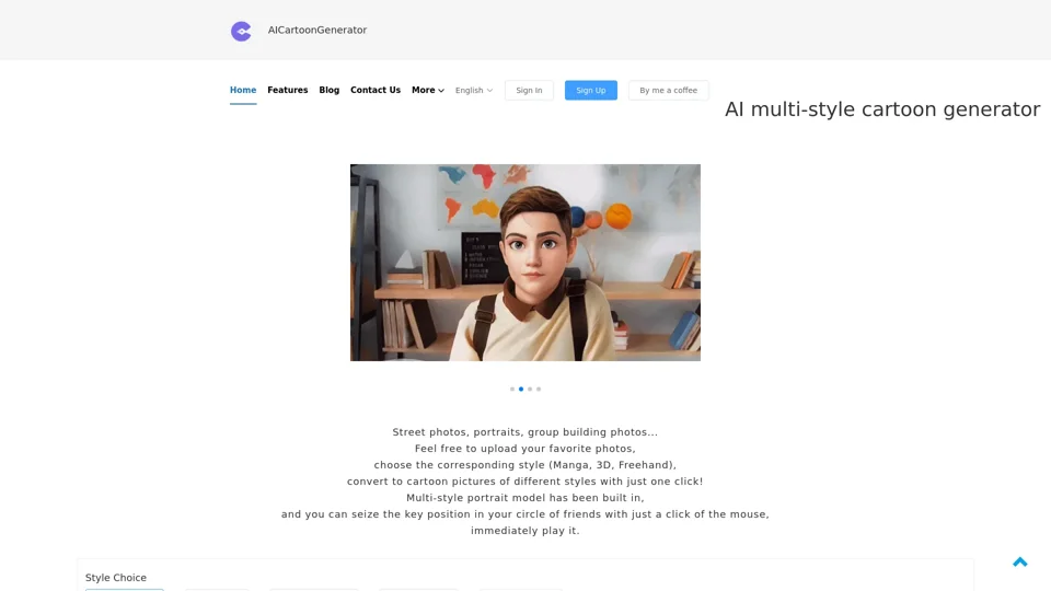 AI multi-style cartoon generator AI multi-style cartoon generator