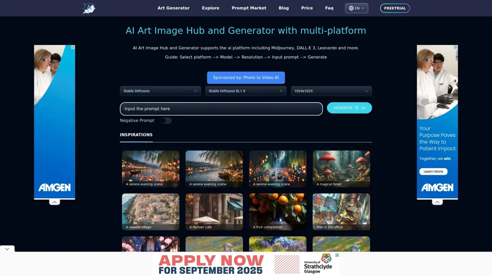 ArtiverseHub - AI Art Generator