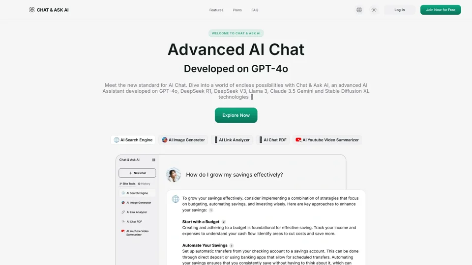 Chat & Ask AI | Your Advanced AI Chatbot