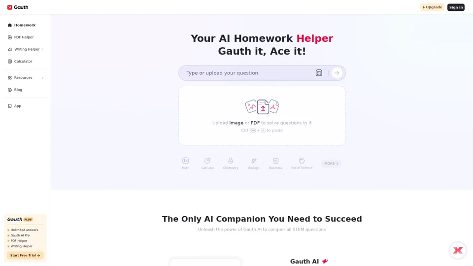 Gauth - Best AI Homework Helper for All School Subjects