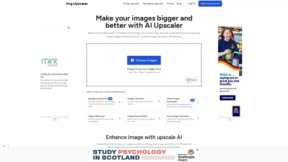 AI Image Upscaler | Upscale Image Online Batch Free