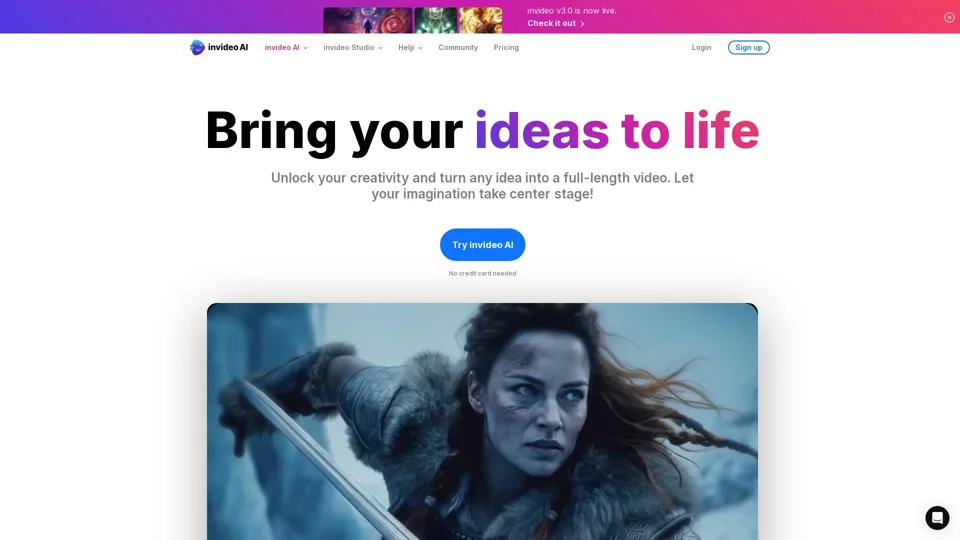 Invideo AI - Bring your Ideas to life