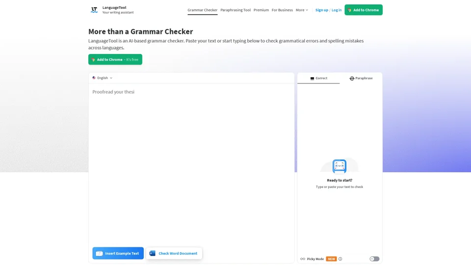 Free AI Grammar Checker - LanguageTool