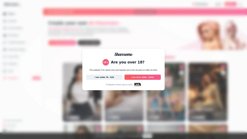 Sharesome AI - Create Your Own AI Porn Character | Sharesome