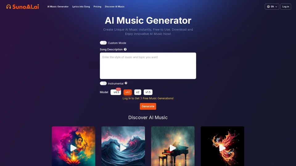 Free AI Music Generator