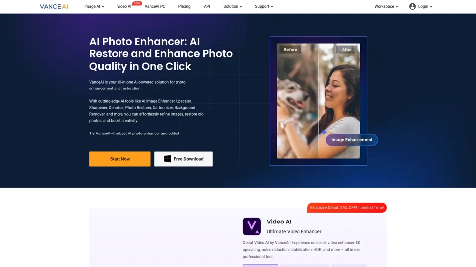VanceAI | AI Photo Enhancement, Generation & Editing Tools Provider