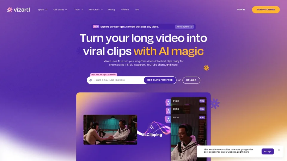 Vizard.ai | AI Video Editing and Clipping Tool