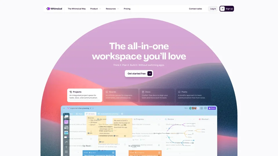 Whimsical - Unite teams, tasks, and tools in one place