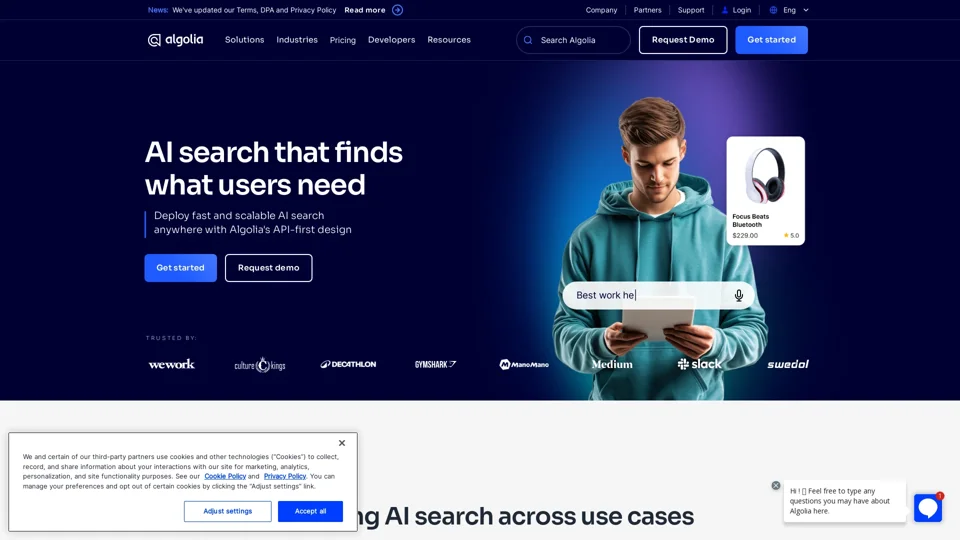 Algolia: Instant Search & Discovery Platform