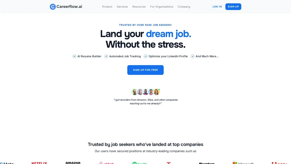 CareerFlow: Streamlined Career Advancement