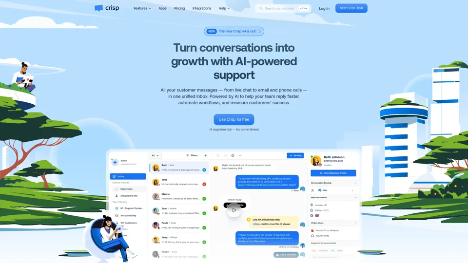 Crisp: Unified Communication Platform for Customer Engagement
