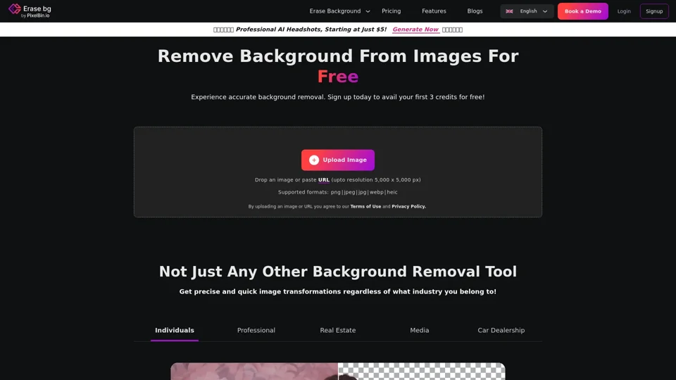 Free Background Image Remover: Remove BG from HD Images Online - Erase.bg