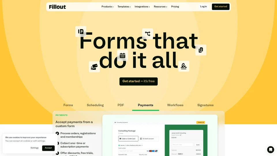 Fillout | Forms that do it all