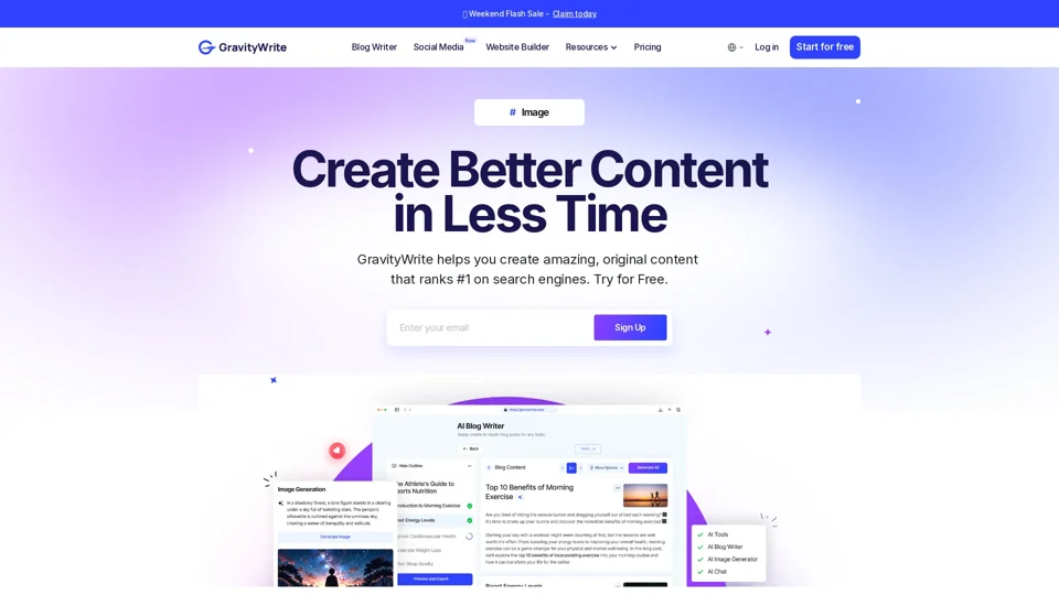 AI Content Writer for Blogs, SEO & Copywriting | GravityWrite