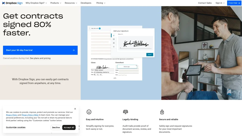 Dropbox Sign eSignature Agreements — Work Smarter - Dropbox
