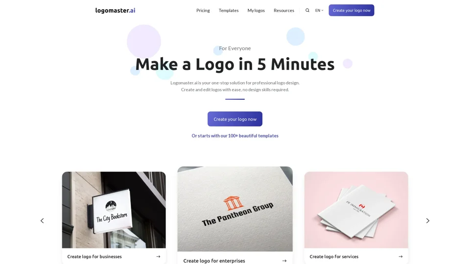 Logomaster: Effortless AI-Powered Logo Creation