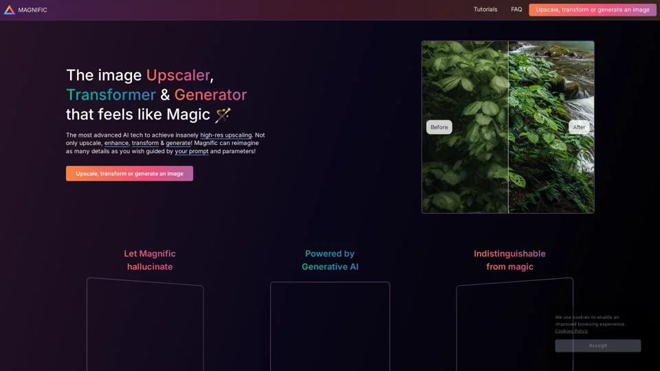Magnific AI — The magic image Upscaler & Enhancer