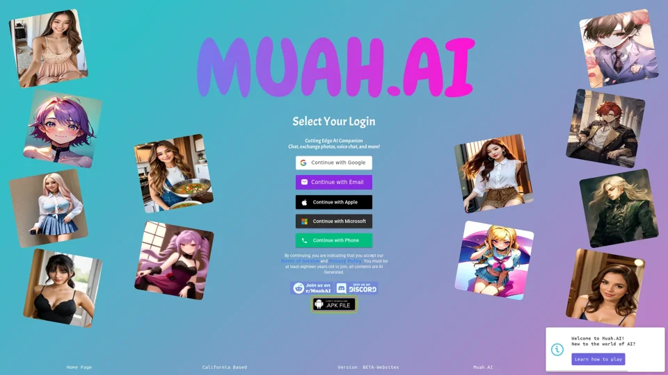 Muah.AI - AI Girlfriend/Companion Platform. Uncensored, Zero Censorship