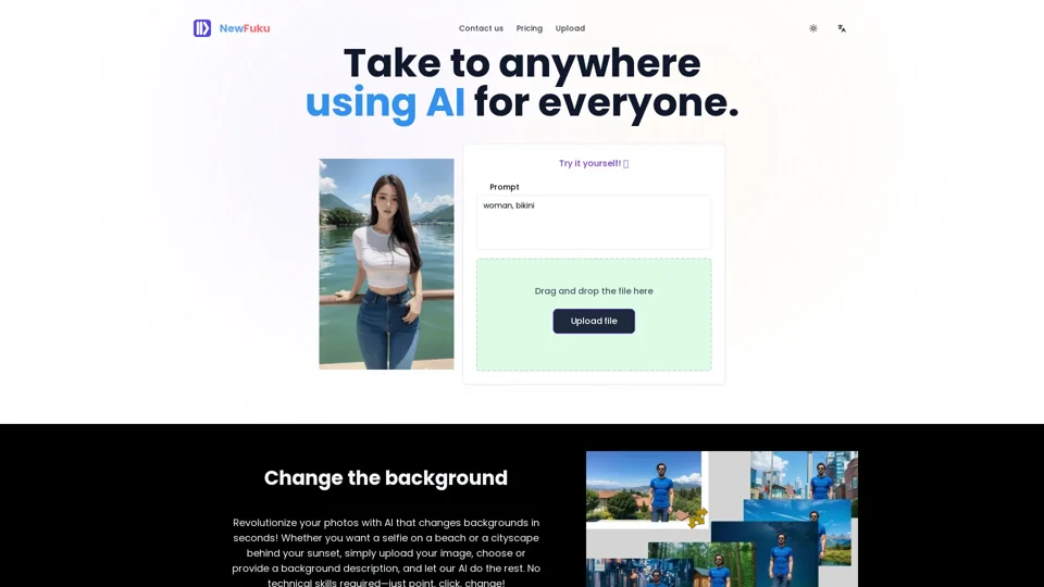 NewFuku | Modify outfits with advanced AI technology. NewFuku | Modify outfits with advanced AI technology.