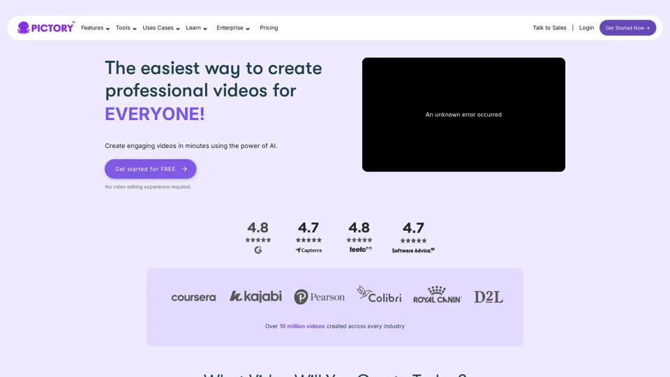Pictory - Easy Video Creation For EVERYONE