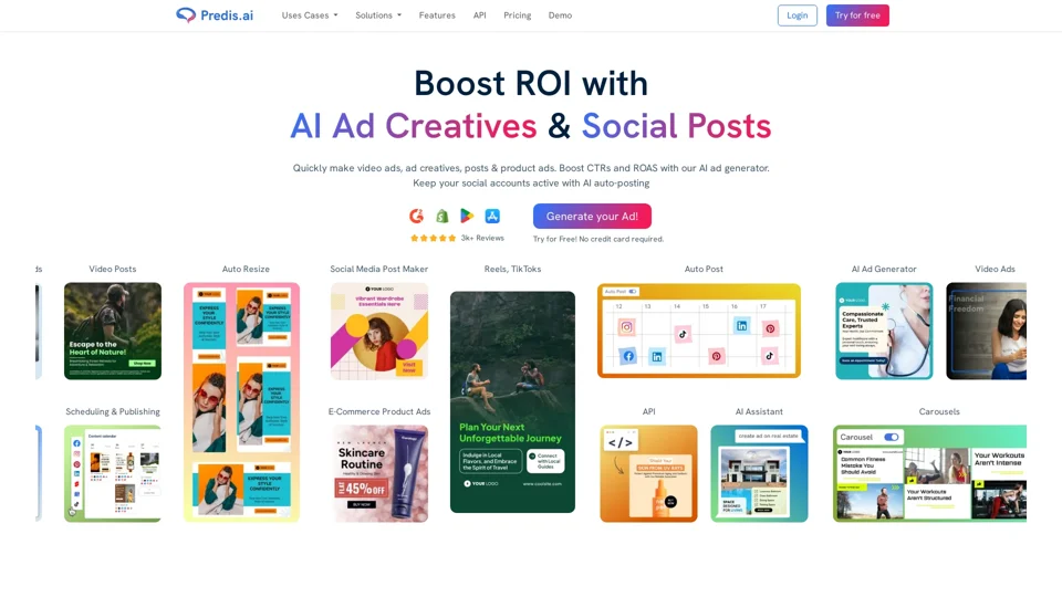 AI Ad Generator - Predis.ai | Make Ads in 30 Seconds