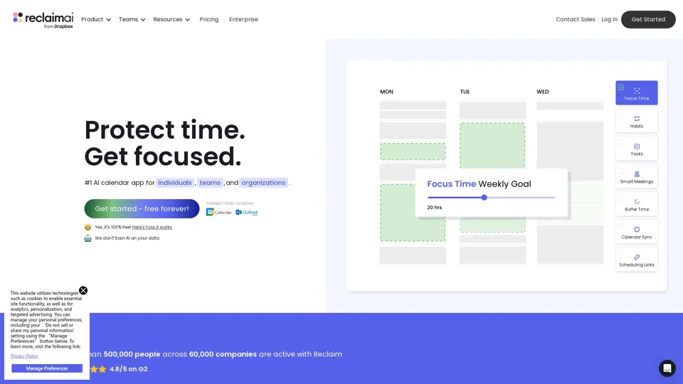 Reclaim AI: Intelligent Time Management & Scheduling