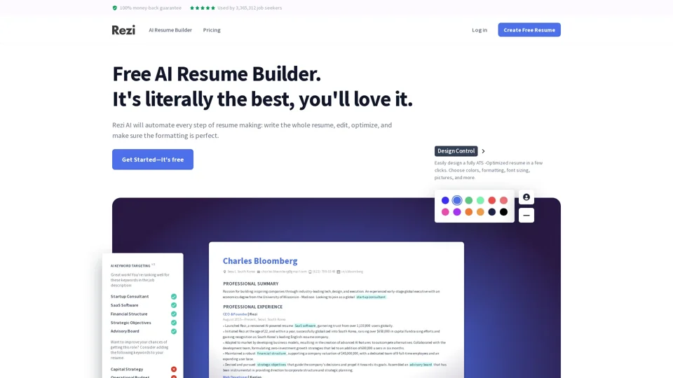 Rezi: AI-Powered Resume Builder for Stand-Out Applications