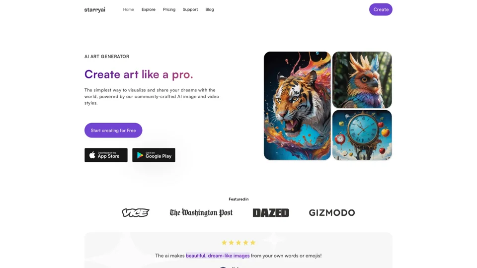 starryai - AI Art Generator App - AI Art Maker