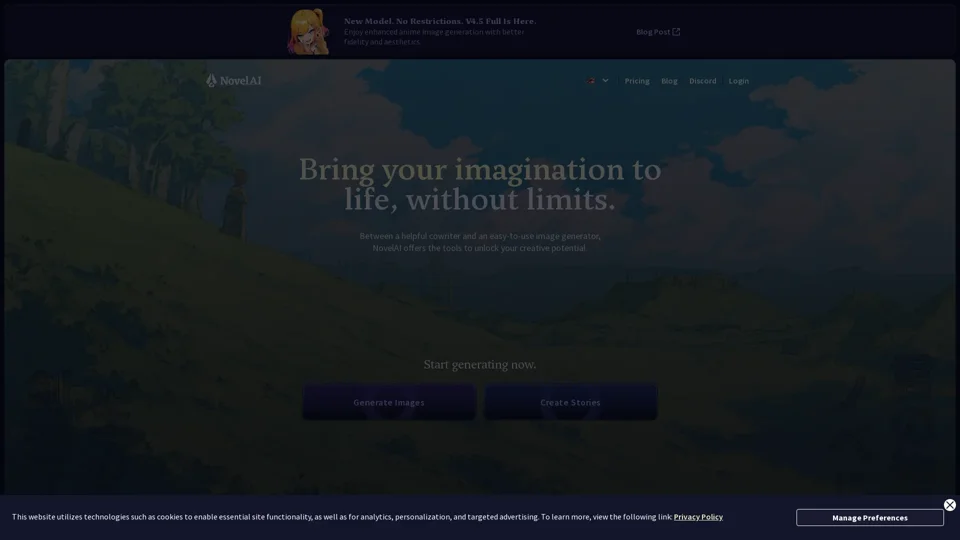 NovelAI: Unleash Your Creative Writing