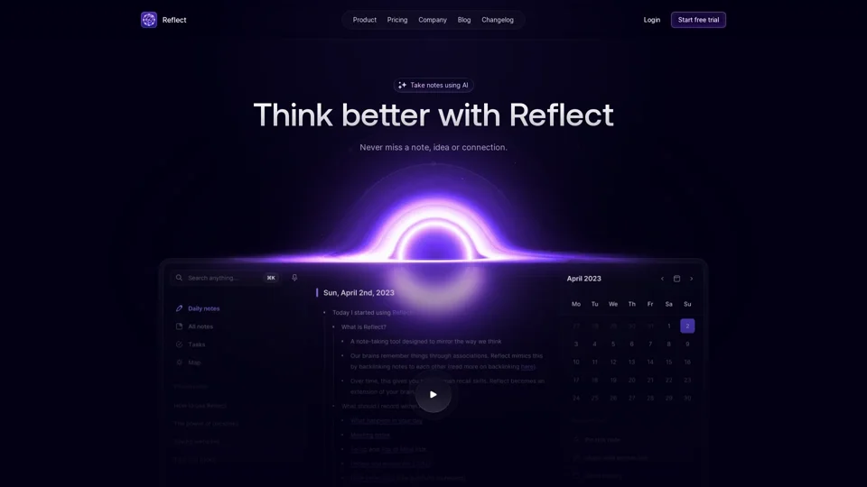 Reflect App: Effortless Note-Taking and Knowledge Management