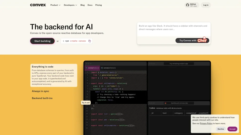 Convex | The reactive database for app developers