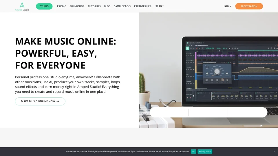Make music online - Amped Studio