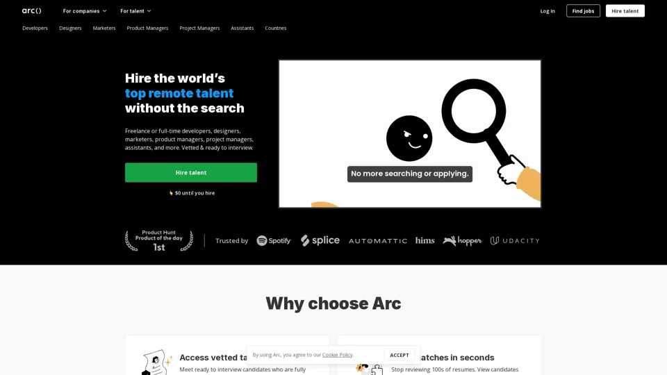 Arc: Elevate Your Hiring Process with Remote Developers