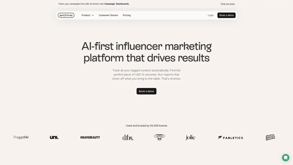 Archive | Influencer Marketing Platform