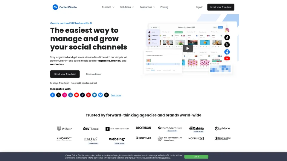Unified Social Media Management Platform - ContentStudio