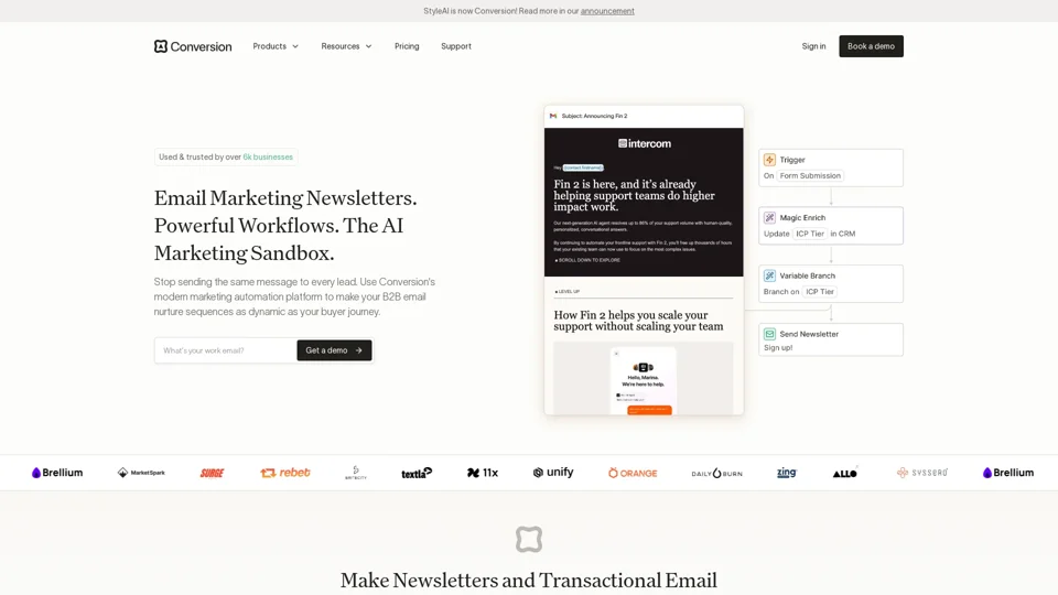 Conversion | B2B Marketing Automation Platform