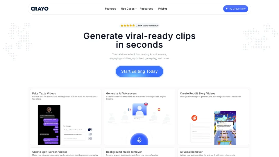 Crayo - The AI Video Editor