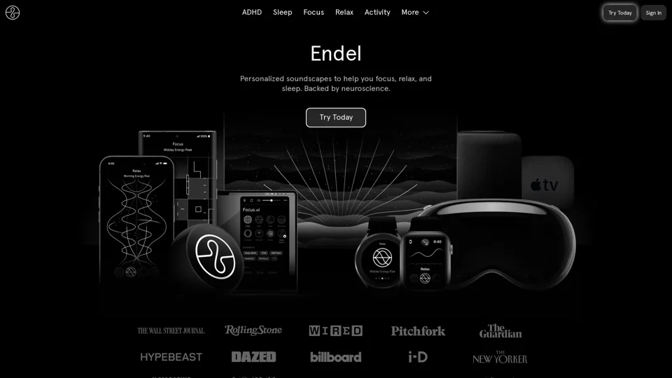 Endel: Personalized Soundscapes for Enhanced Focus and Relaxation