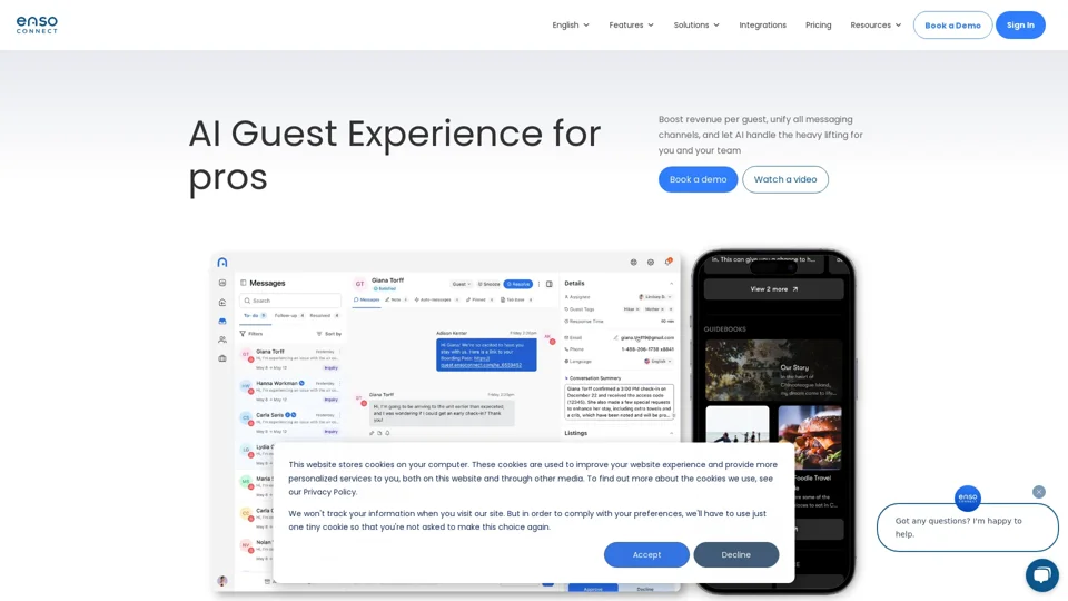 Guest Experience Platform for Vacation Rentals | Enso Connect