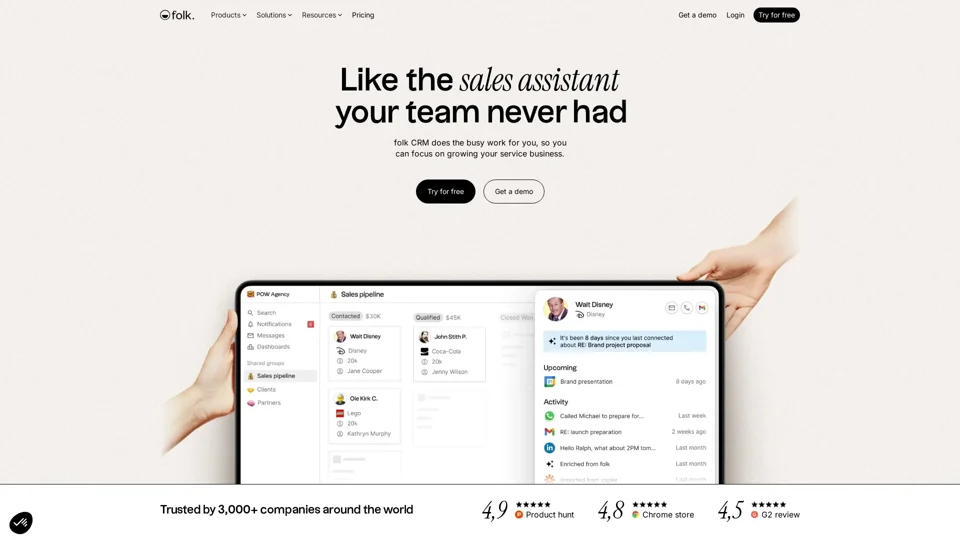 folk, like the sales assistant your team never had