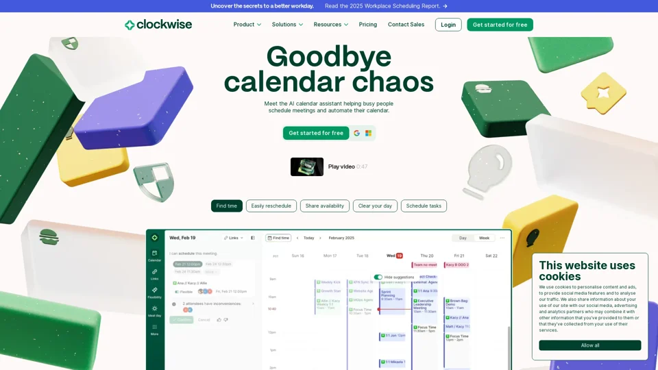 Clockwise: AI Powered Time Management Calendar