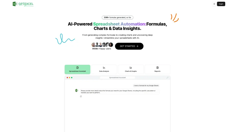 GPT Excel - AI Powered Excel formula Generator
