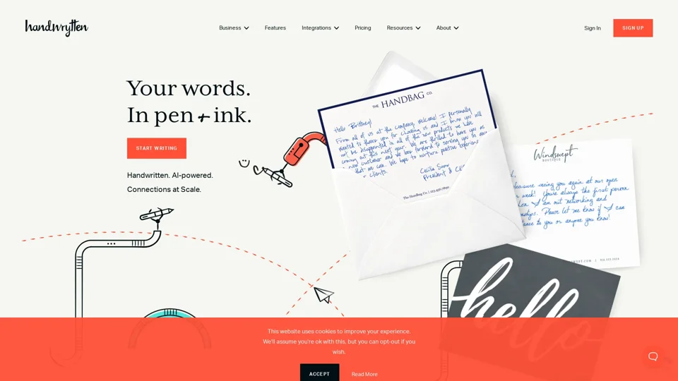 Handwrytten: Personalized Handwritten Notes for Authentic Connections