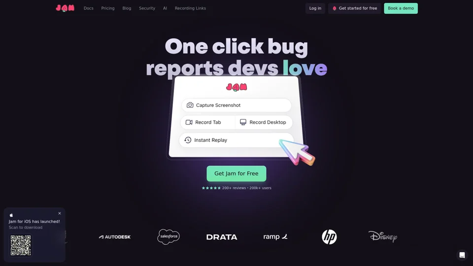 Jam | Build a bug-free product.