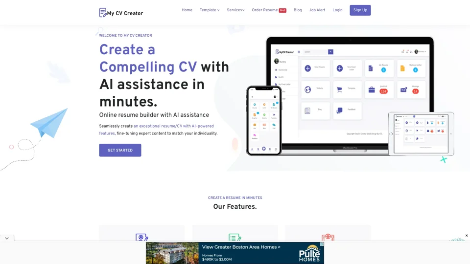 MyCVCreator – Free CV Creator, Resume Maker & Online CV Generator