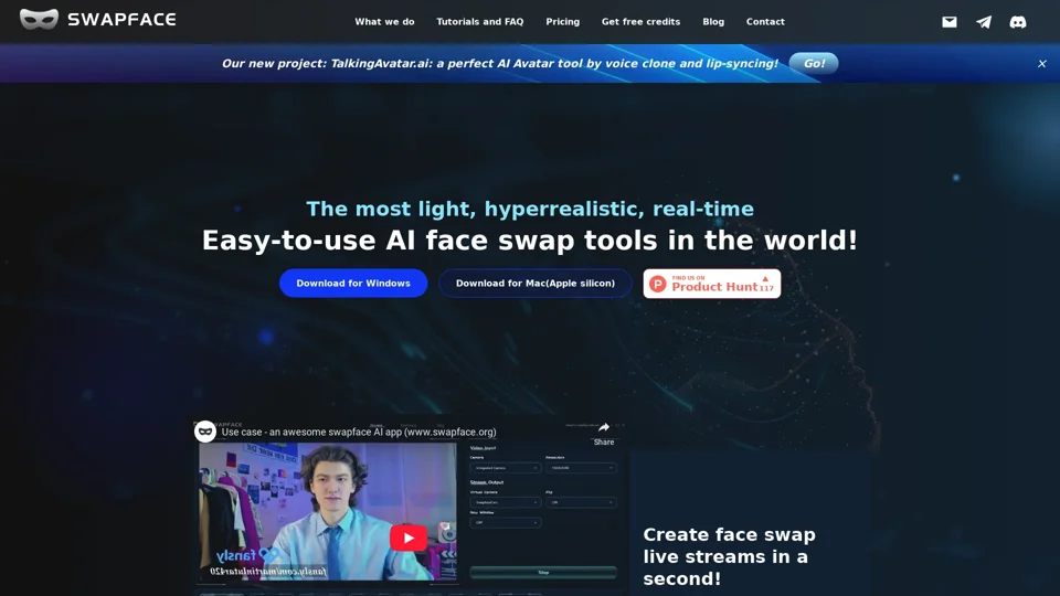 Swapface: Real-time Face Swapping Redefined