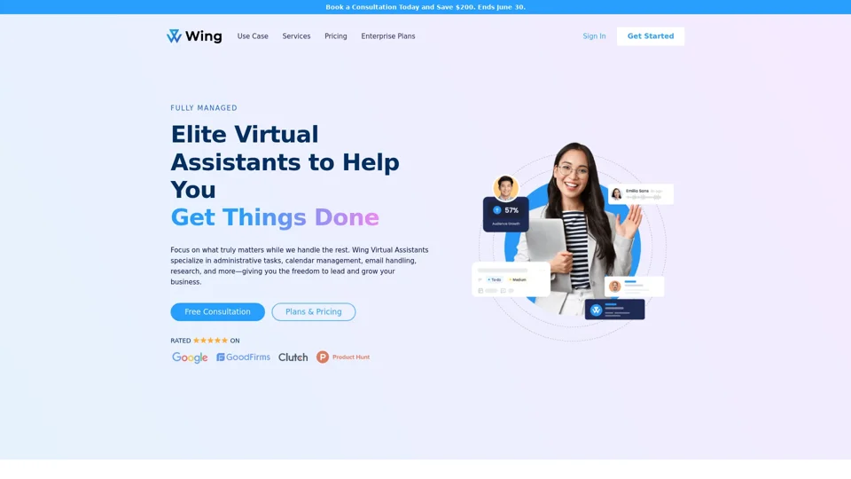 Virtual Assistant Services for Business - Wing Assistant