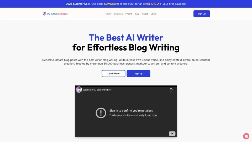 WordHero: AI-Powered Content Generation for Creators and Businesses WordHero: AI-Powered Content Generation for Creators and Businesses