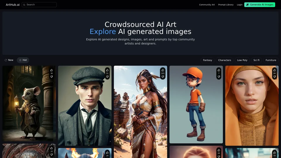 Arthub.ai: Discover, Upload and Share AI Generated Art  - Arthub.ai